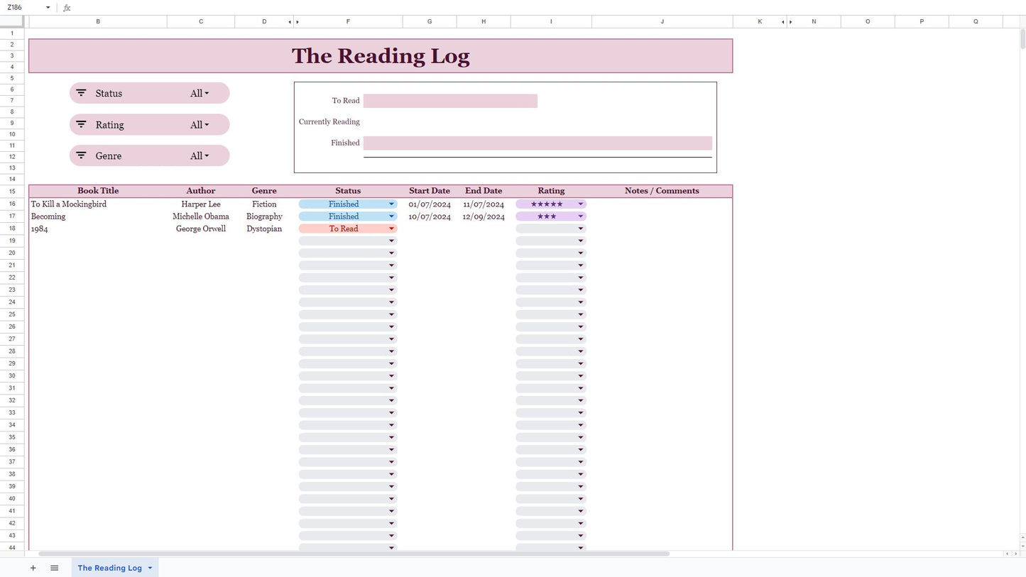 The Reading Log