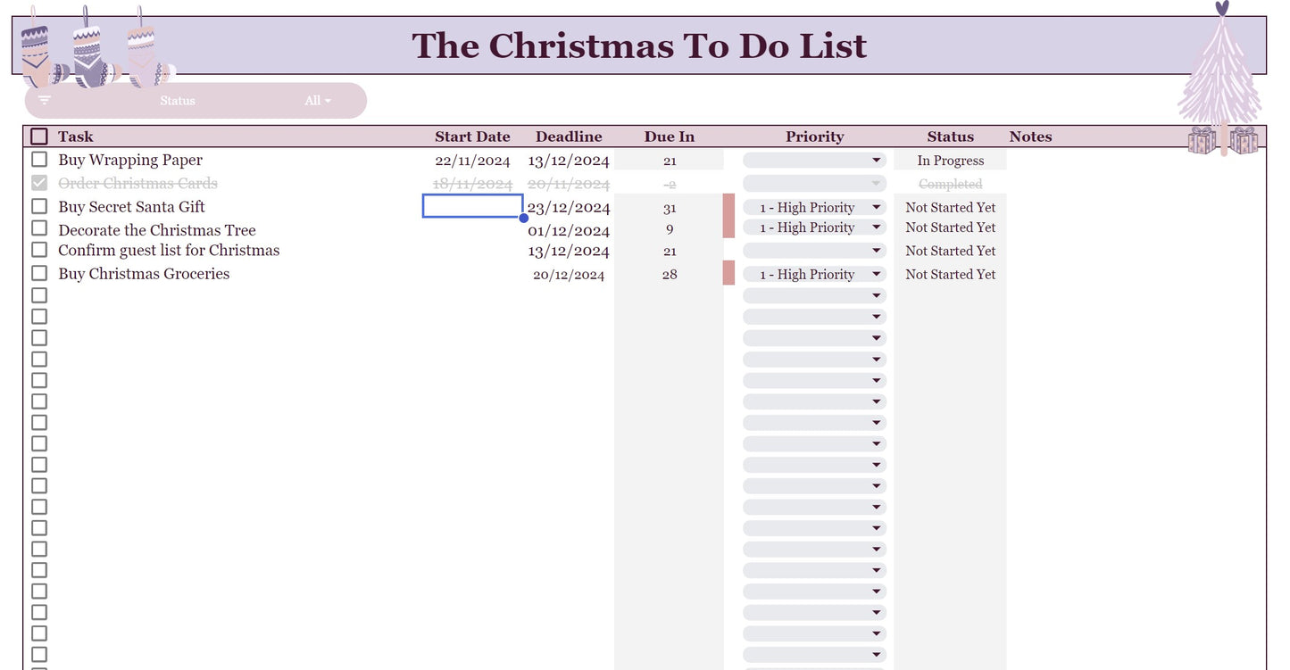 The Christmas Planner